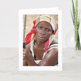 カード、"バンジュル、ガンビア、西アフリカ、バナナ販売人" カード