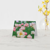 カード「パステル牡丹の庭」 カード (黄色い花)