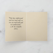 カード:ビクトリアン引用文の内部読約 カード (内部)