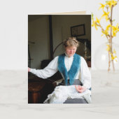 カード：ビクトリアン引用文 カード (黄色い花)