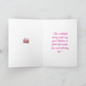 カード – 「ピンクエレガントクリスマスカードコレクション」 (内部)