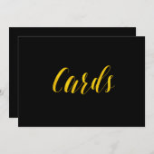 「カード」フェイクゴールドフォイル結婚シック 招待状 (正面/裏面)