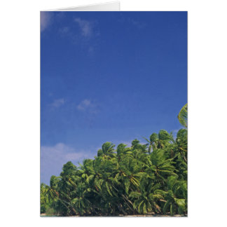 カード、プカプカの海岸線。