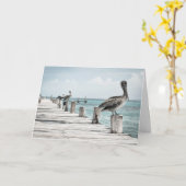 カード-ペリカンズオンピア-ハッピーバースデー カード (黄色い花)