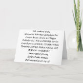 カード/マラードアヒル シーズンカード (裏面)