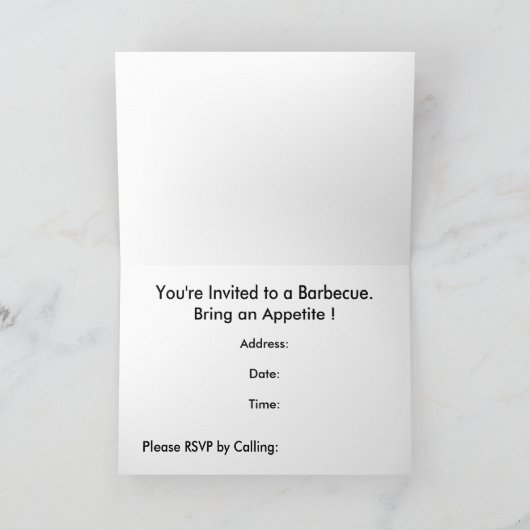 カード、リブ 招待状 (内部)