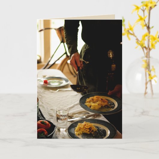 カード(レシピ) カード (黄色い花)