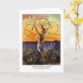 カード:ヴィンテージフランスのサイクリングアート カード (黄色い花)