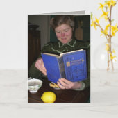 カード:内ビクトリアン部に引用文 カード (黄色い花)