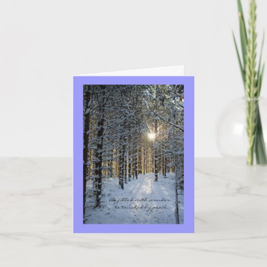 カード - 冬の森 (正面)