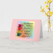 カード – 友情のお茶 (黄色い花)