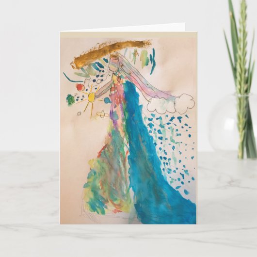 カード – 宇宙を持つ母なる神 (正面)