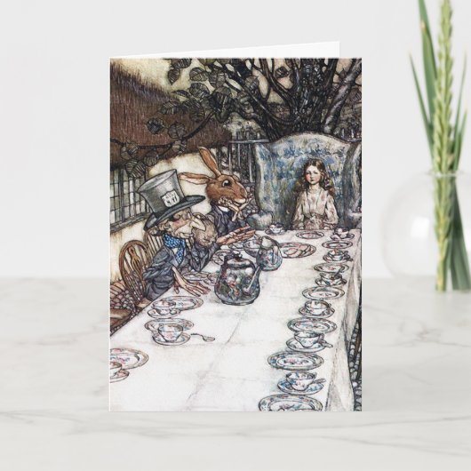 カード: 帽子屋のお茶会-不思議の国のアリス カード (正面)
