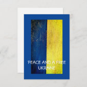 カード、平和と自由ウクライナ サンキューカード (正面/裏面)