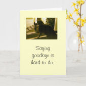 カード – 悔やみや弔慰-ことわざさようなら懸命 (黄色い花)