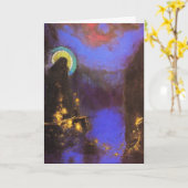 カード/招待状: レドンの『コロナを纏う聖母マリア』 カード (黄色い花)