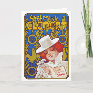 カード/招待状:ヴィンテージフランスの自転車広告 招待状