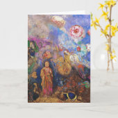 カード/招待状：仏と花 カード (黄色い花)