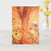 カード/招待状: Buddha in His Youth by Redon カード (黄色い花)