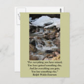 カード「持っているも恋しく思の全て」 -Emerson ポストカード (正面/裏面)