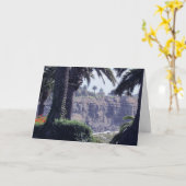 カード-挨拶-崖の灯台 カード (黄色い花)