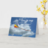 カード-挨拶-日を楽しんで下さい! カード (黄色い花)