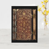 カード-旧式な本-パトリキウス カード (黄色い花)