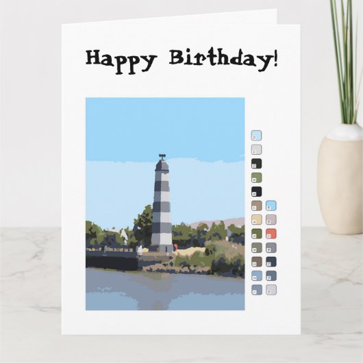 カード – 灯台絵を描（番号順） (正面)