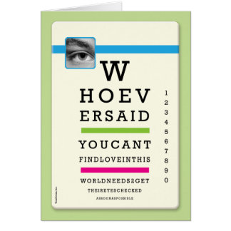 カード-点検される目