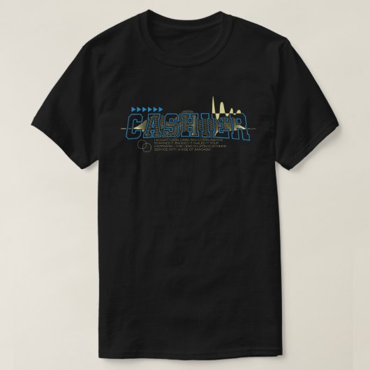 カード、現金、褒め言葉お受けします Tシャツ (デザイン正面)