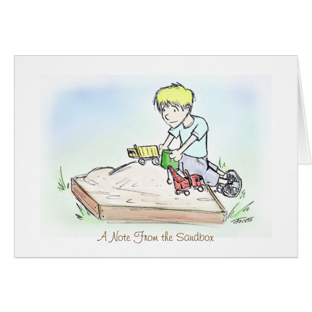 カード-砂場からのノート (正面横)