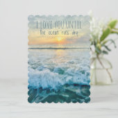 カード: 私はあなたを愛している。海が枯れるまで 招待状 (スタンド正面)