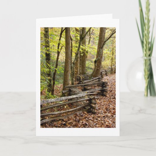 カード – 秋の分割柵 (正面)