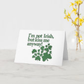 カード：聖パトリックの – 私はアイルランド人ではない… カード (黄色い花)