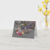 カード - 花市場 (黄色い花)