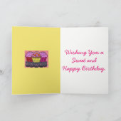 カード-菓子およびハッピーバースデー カード (内部)