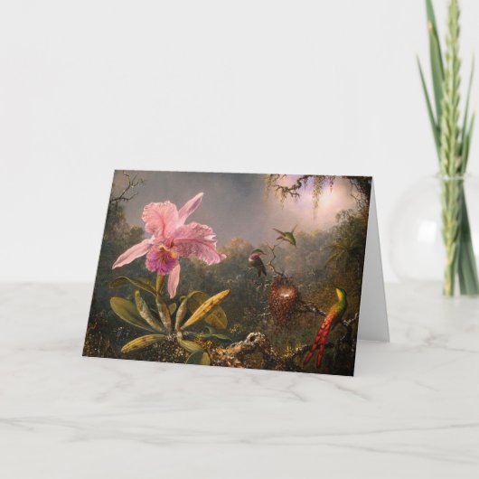 カード:蘭とハミングバード シーズンカード (正面)