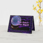 カード-誕生日--を告げる幸運 カード (黄色い花)