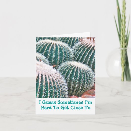 カード、「近づく懸命」 サンキューカード (正面)