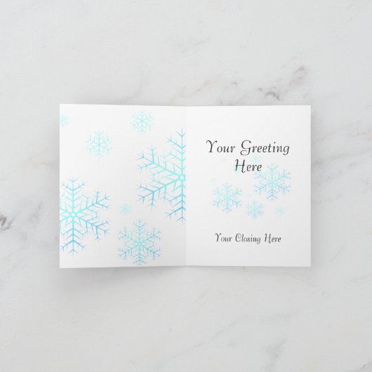 カード – 野球クリスマス (内部)