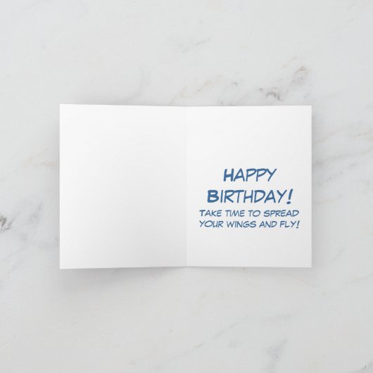 カード – 飛行中の鳥 (内部)