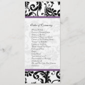 カード#2の結婚式 プログラム (裏面)