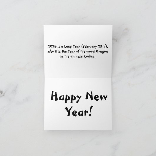 カード – 2024うるう年ユーモア (内部)