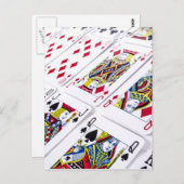 カード–316501カード遊デックトランプのポーカーゲームカジノfou ポストカード (正面/裏面)
