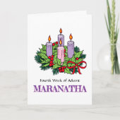 カード#4の4のアドベント(4番目の週) カード (正面)