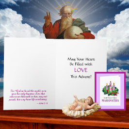 カード#4の4のアドベント(4番目の週) カード