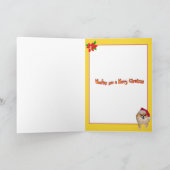 カード Bad Santa Woofing Christmas (内部)