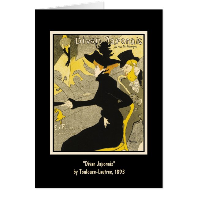 カード： Divan Japonais by Toulouse-Laurec (正面)