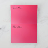 カード: Feliz Aniversário -ピンクのバラ カード (内部)