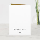 カード – Feliz Cumpleanos – パパ (裏面)